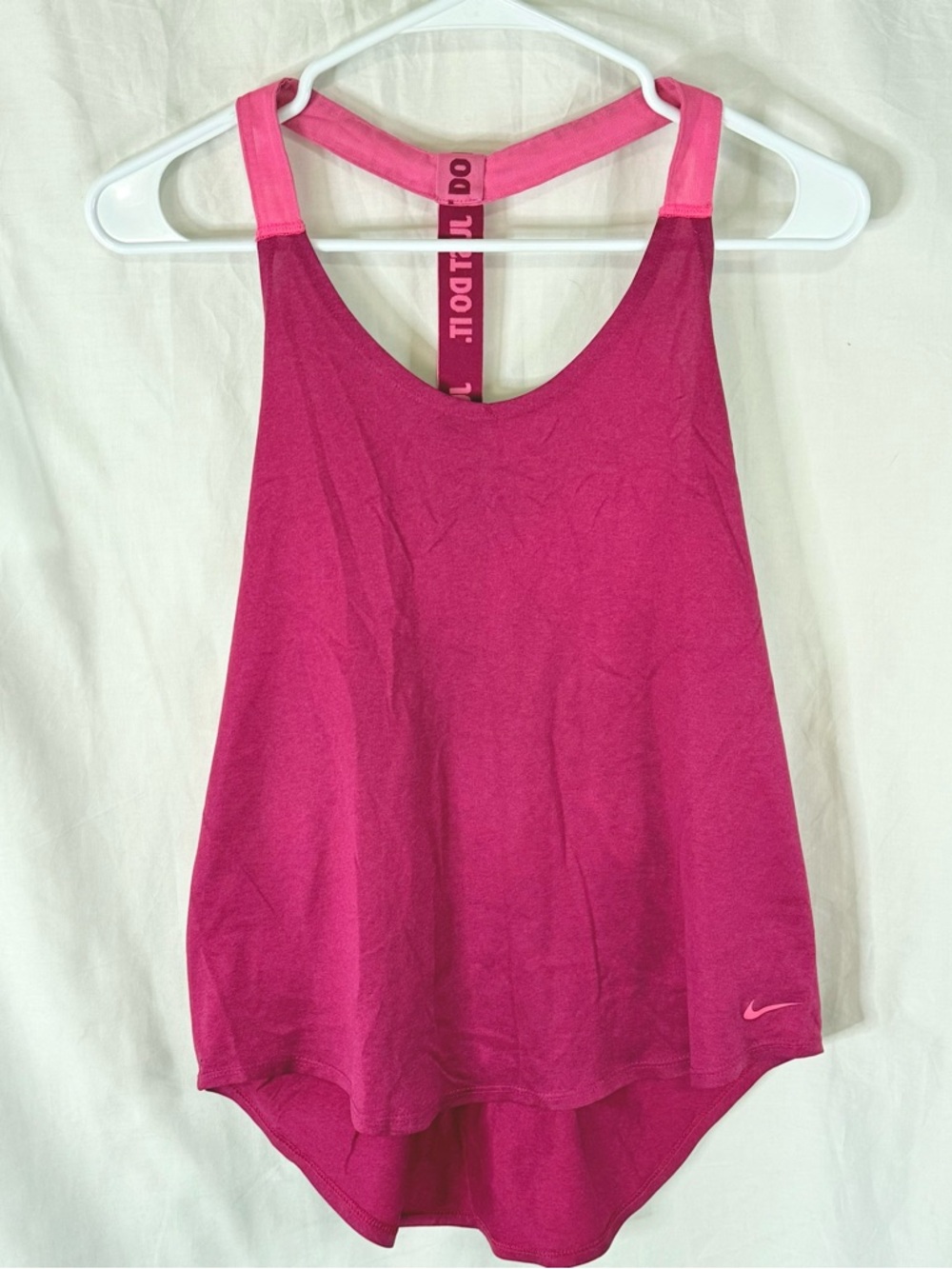 Nike Women's Two Shades of Pink Racerback Athletic Tank Top  — Size Medoum